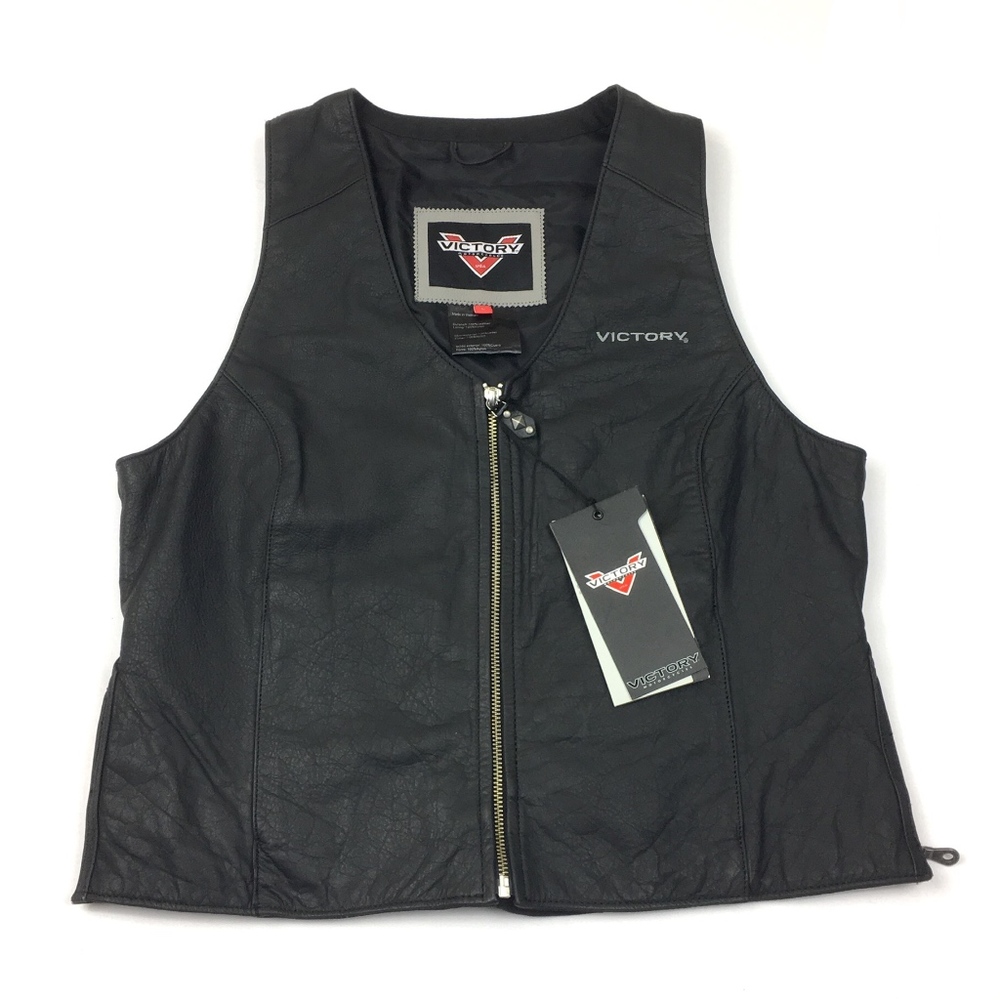 NWT $129 Victory Motorcycles Womens Leather Vest